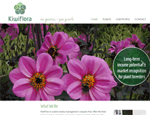 Tablet Screenshot of kiwiflora.com